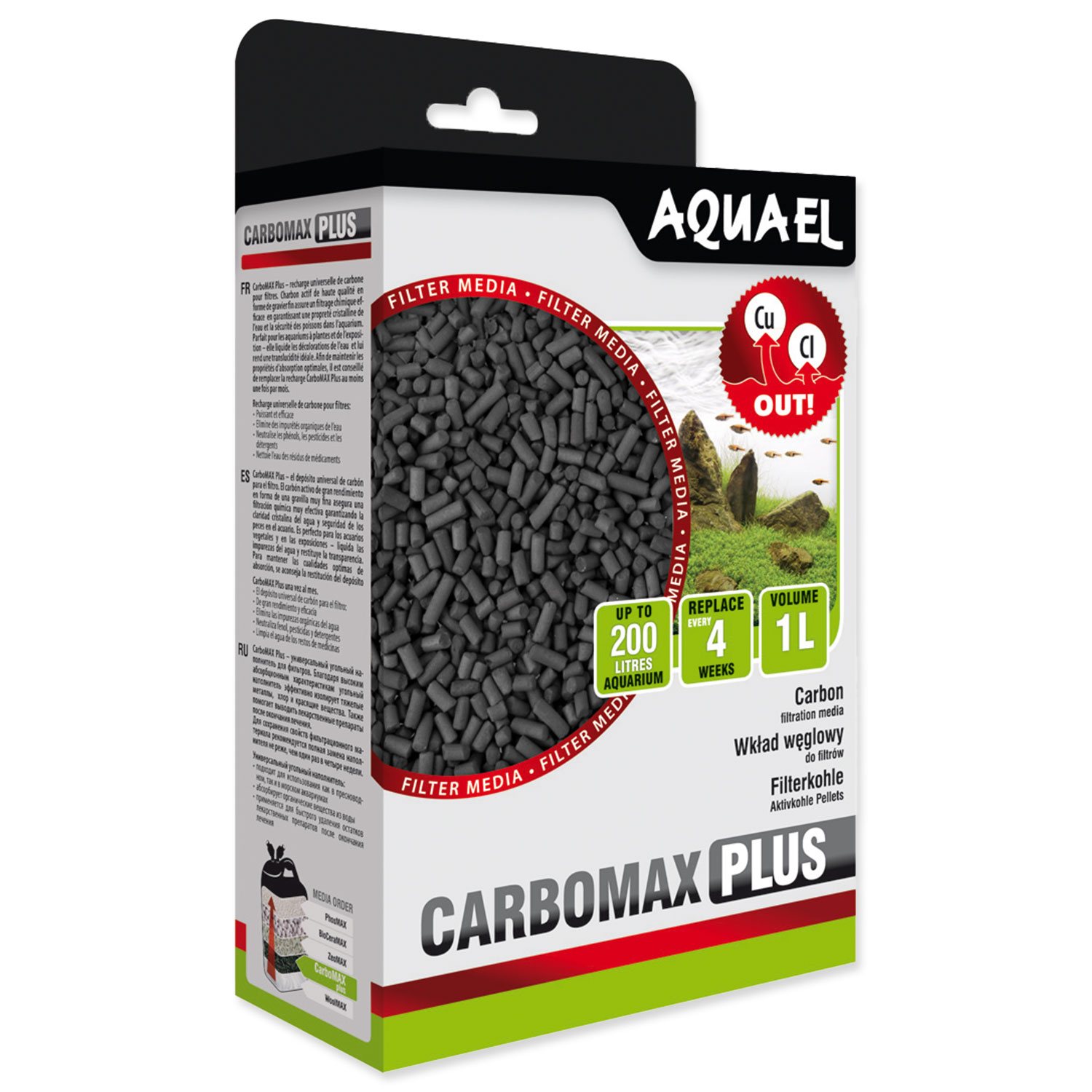 Náplň Aquael CarboMAX Plus, 1 l-KS