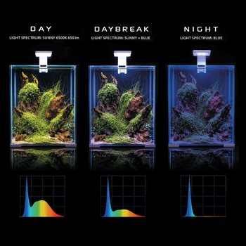 Akvarijní set Aquael SHRIMP SMART Day & Night bílý 20x20x25cm 10l-KS