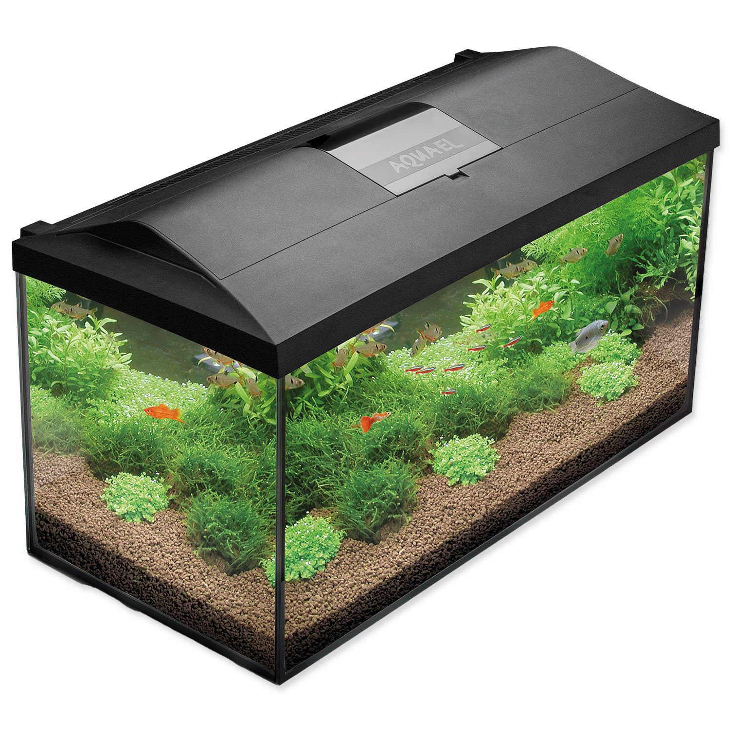 Set Aquael akvarijní Leddy 75 černá Day & Night 2.0 105l