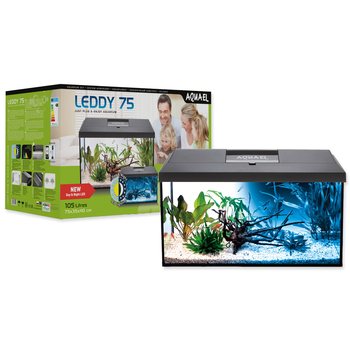 Akvarijní set Aquael Leddy 75 černá Day & Night 2.0 105l-KS