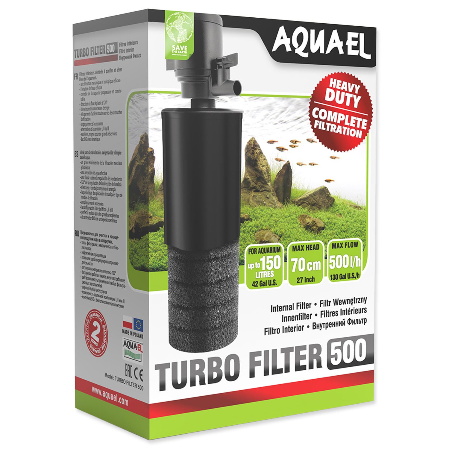 Filtr Aquael TURBO FILTR 500-KS