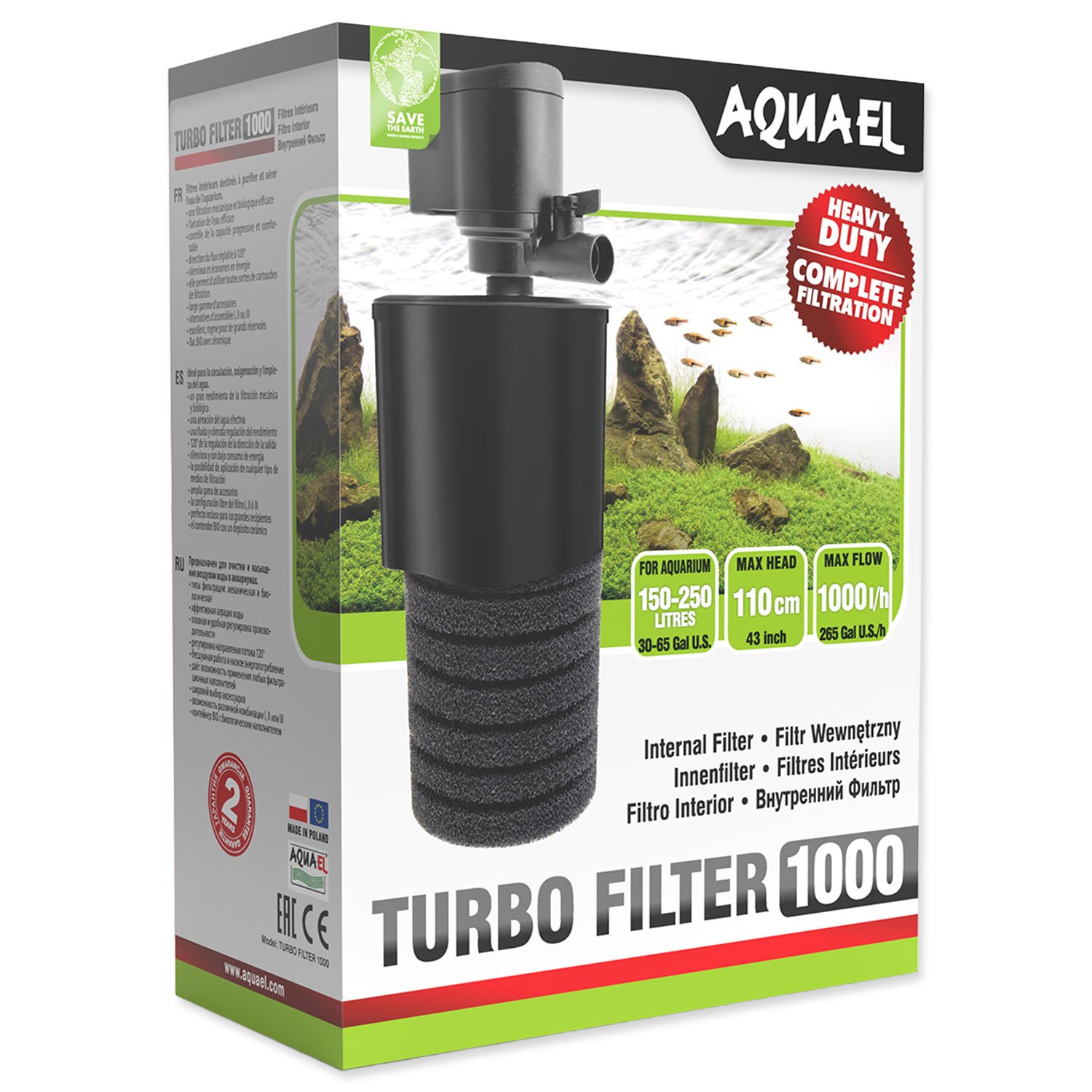 Filtr Aquael TURBO FILTR 1000