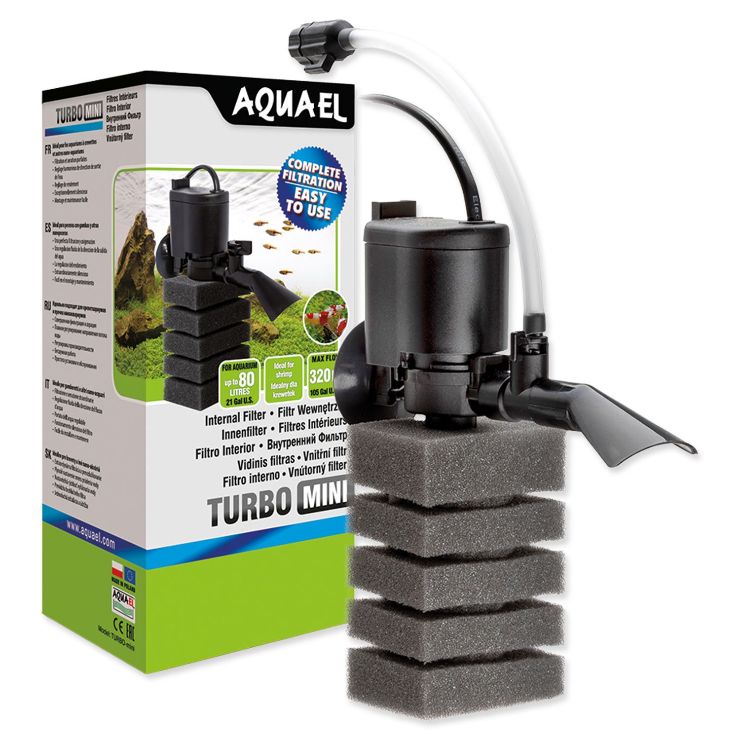 Filtr Aquael Turbo Mini vnitřní 320 l/h-KS