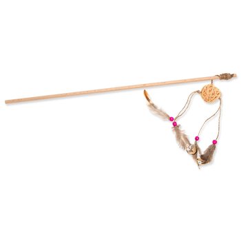 Hračka Ecomfy Gaia šidítko ratan, korálky 50cm -KS