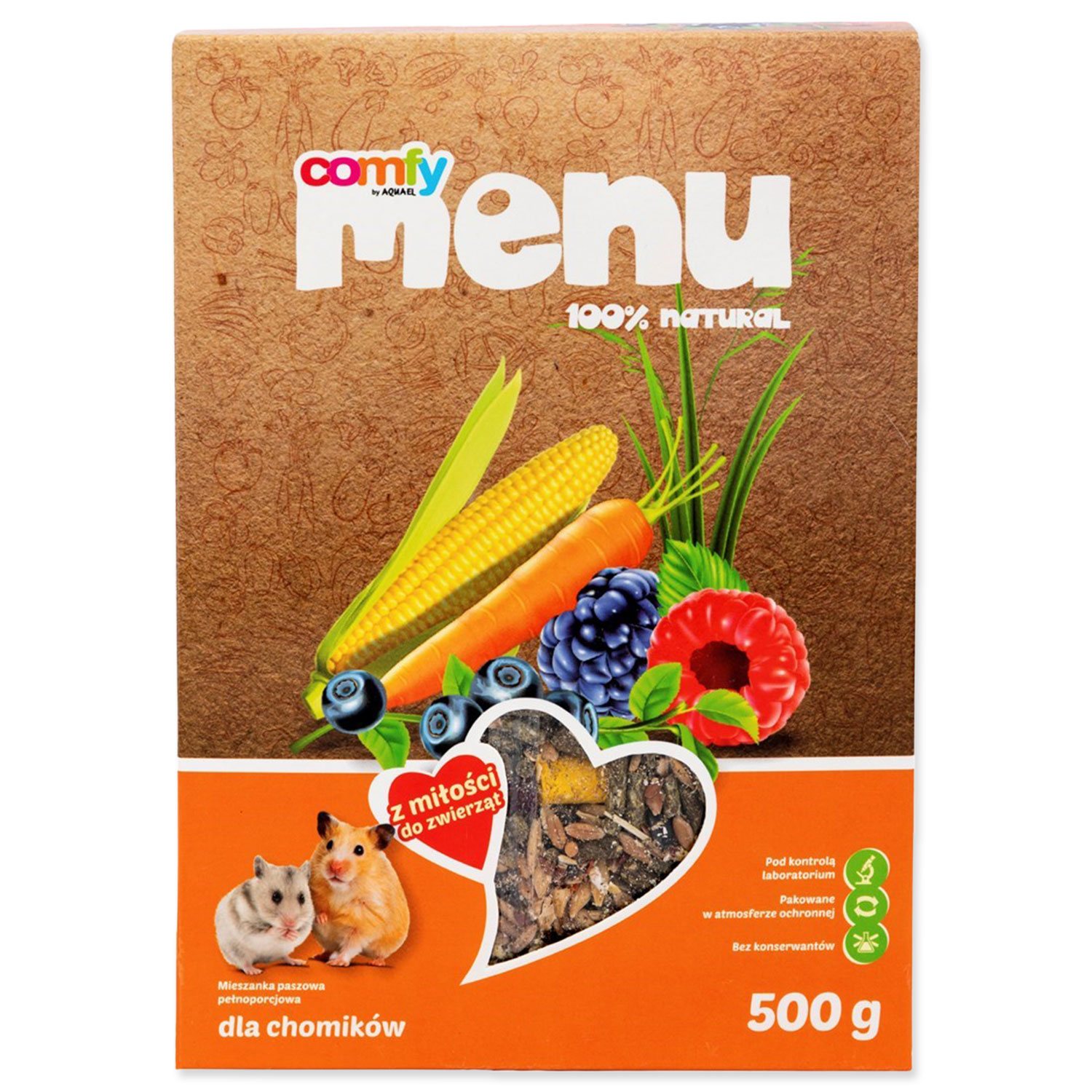 Krmivo Comfy menu complete křečci 500g-KS