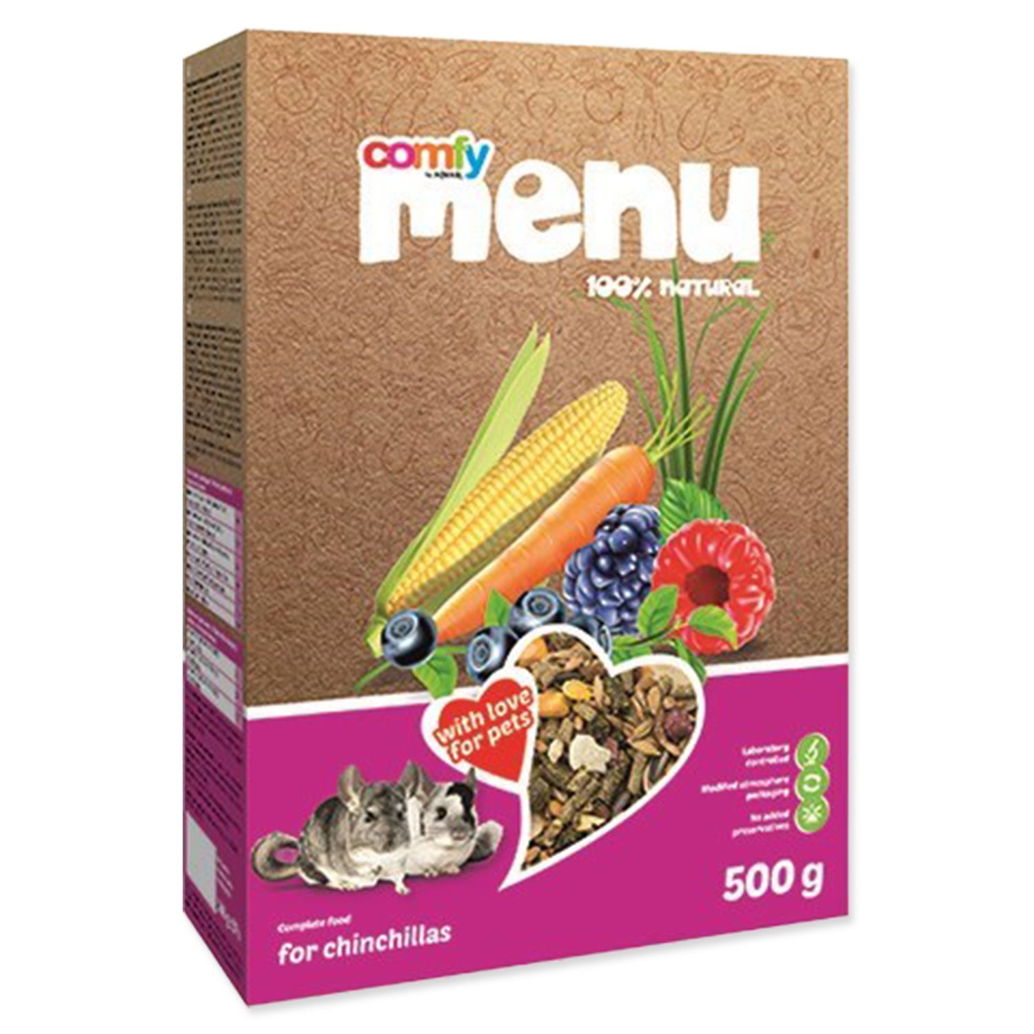Krmivo Comfy menu complete činčila 500g-KS