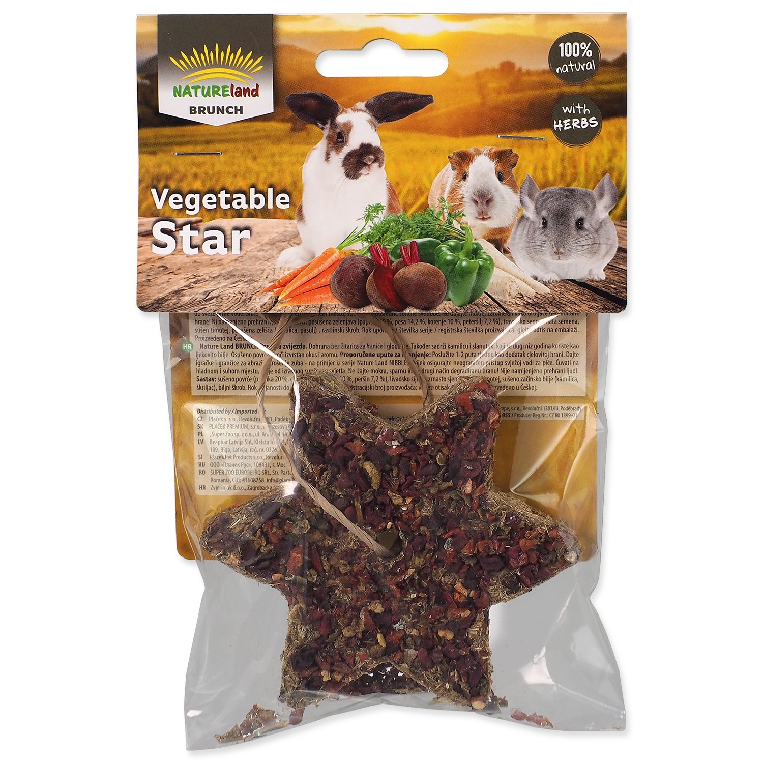 Pochoutka Nature Land Brunch zeleninová hvězda 80g-KS