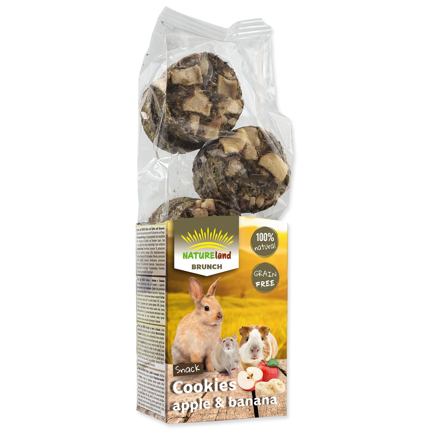 Pochoutka Nature Land Brunch sušenky s jablky a banány 120g-KS