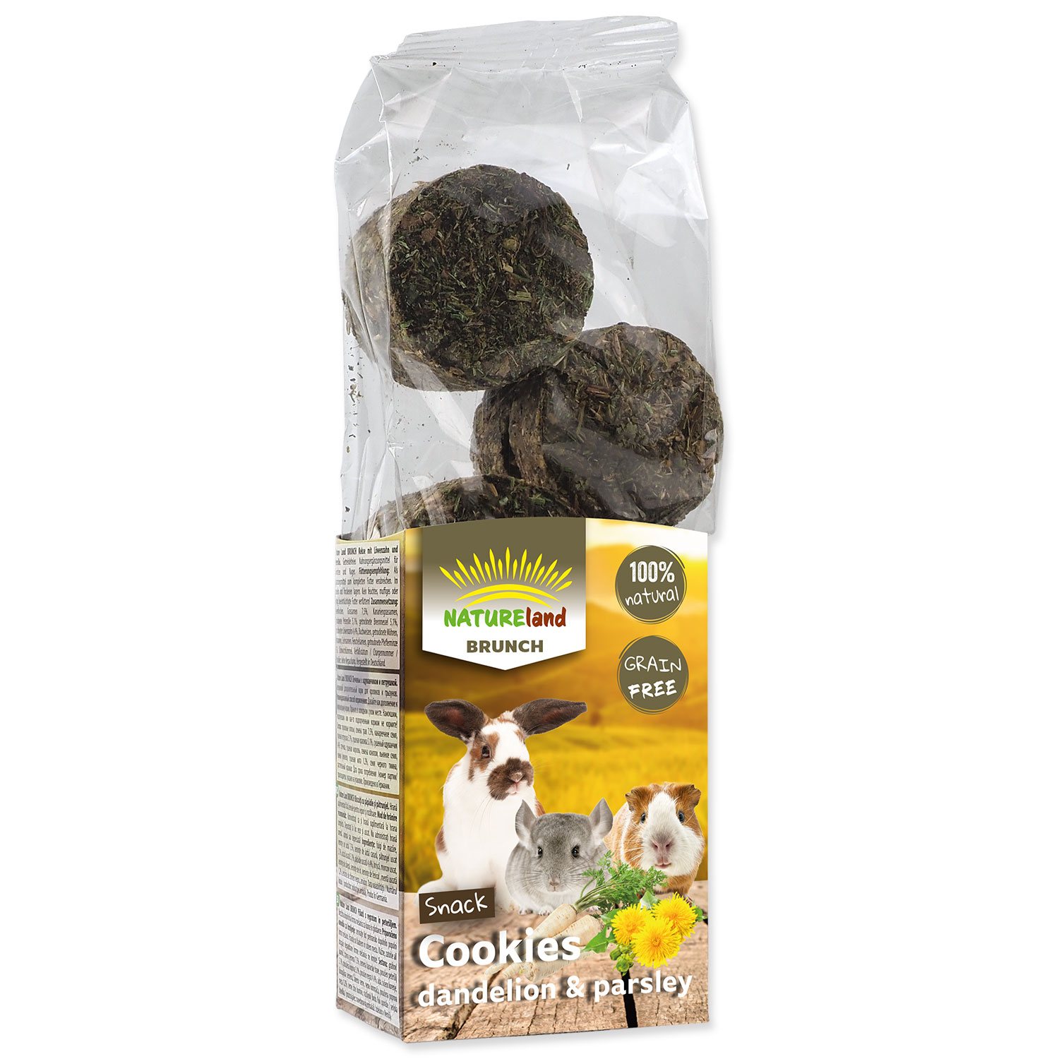 Pochoutka Nature Land Brunch sušenky s pampeliškou a petrželí 120g-KS