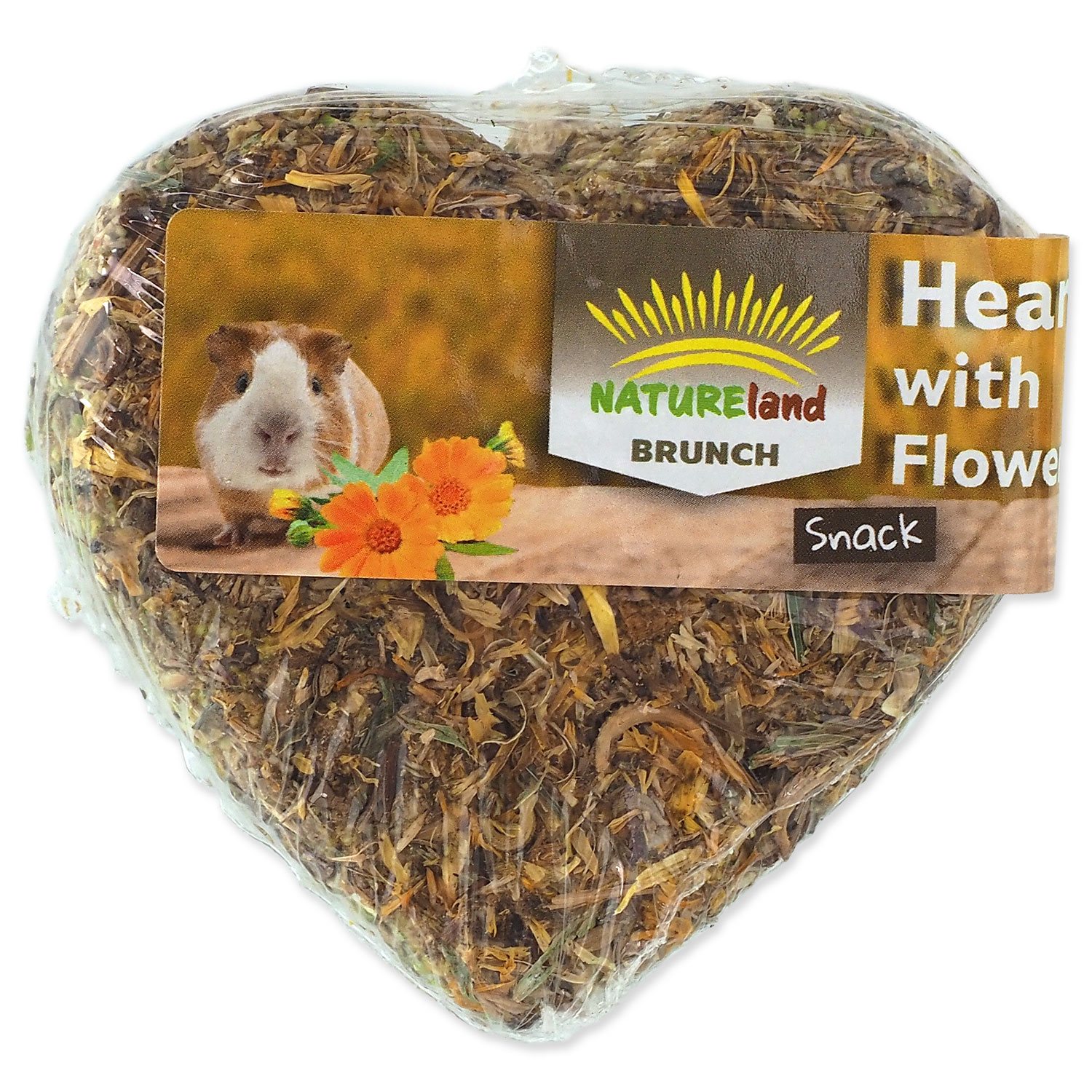Pochoutka Nature Land BRUNCH XL srdíčko s lístky Displej 90g 14ks-KS