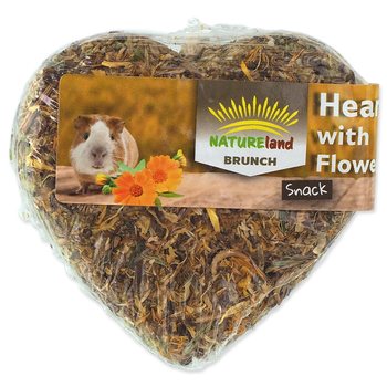 Pochoutka Nature Land BRUNCH XL srdíčko s lístky Displej 90g 14ks-KS