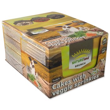 Pochoutka Nature Land koláček s posypem Displej 50g 18ks-KS