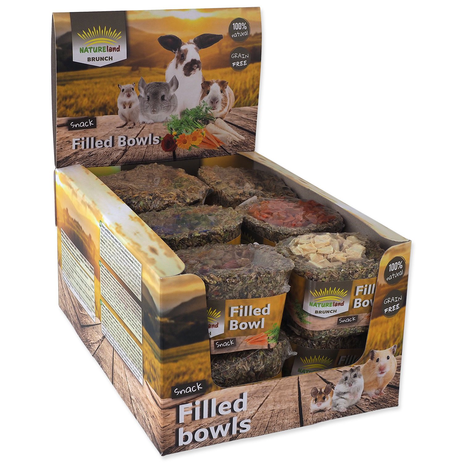 Pochoutka Nature Land Brunch Chutné košíčky Displej 75g 12ks-KS