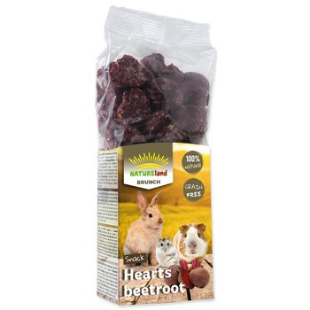 Pochoutka Nature Land Brunch srdíčka s červenou řepou 150g-KS