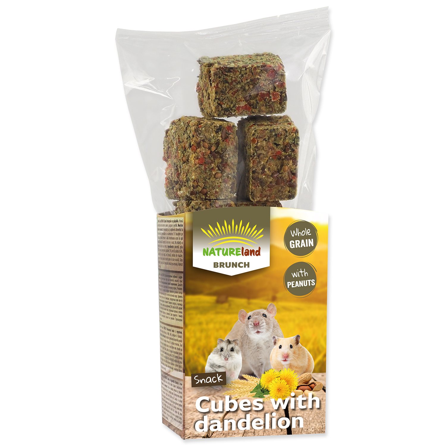 Pochoutka Nature Land Brunch celozrnné kostky s pampeliškou 90g-KS