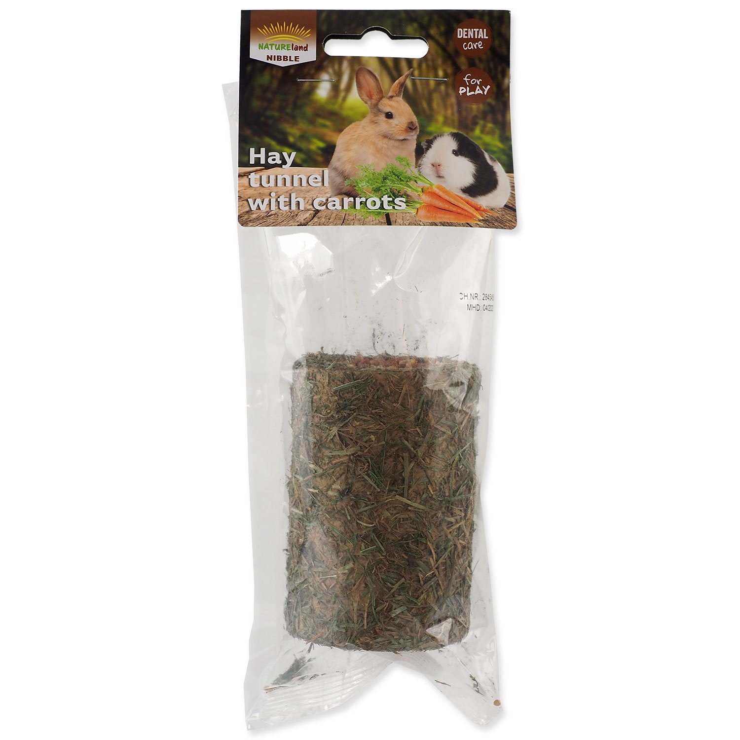 Pochoutka Nature Land Nibble válec ze sena plněný mrkví 125g-KS