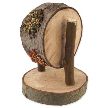 Pochoutka Nature Land Nibble kolo dřevěné plněné mrkví, petrželí a prosem 200g-KS