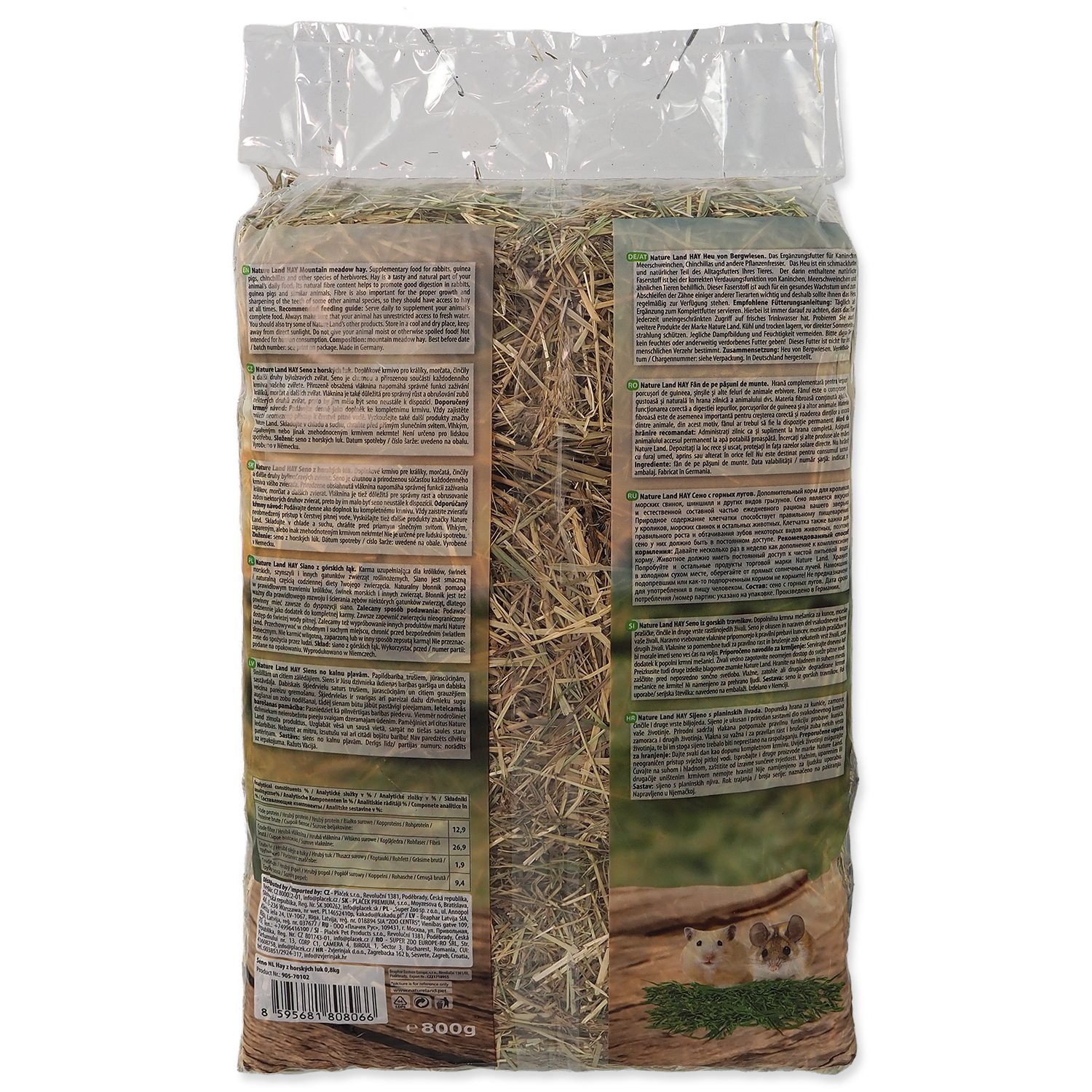 Seno Nature Land Hay z horských luk 0,8kg-KS