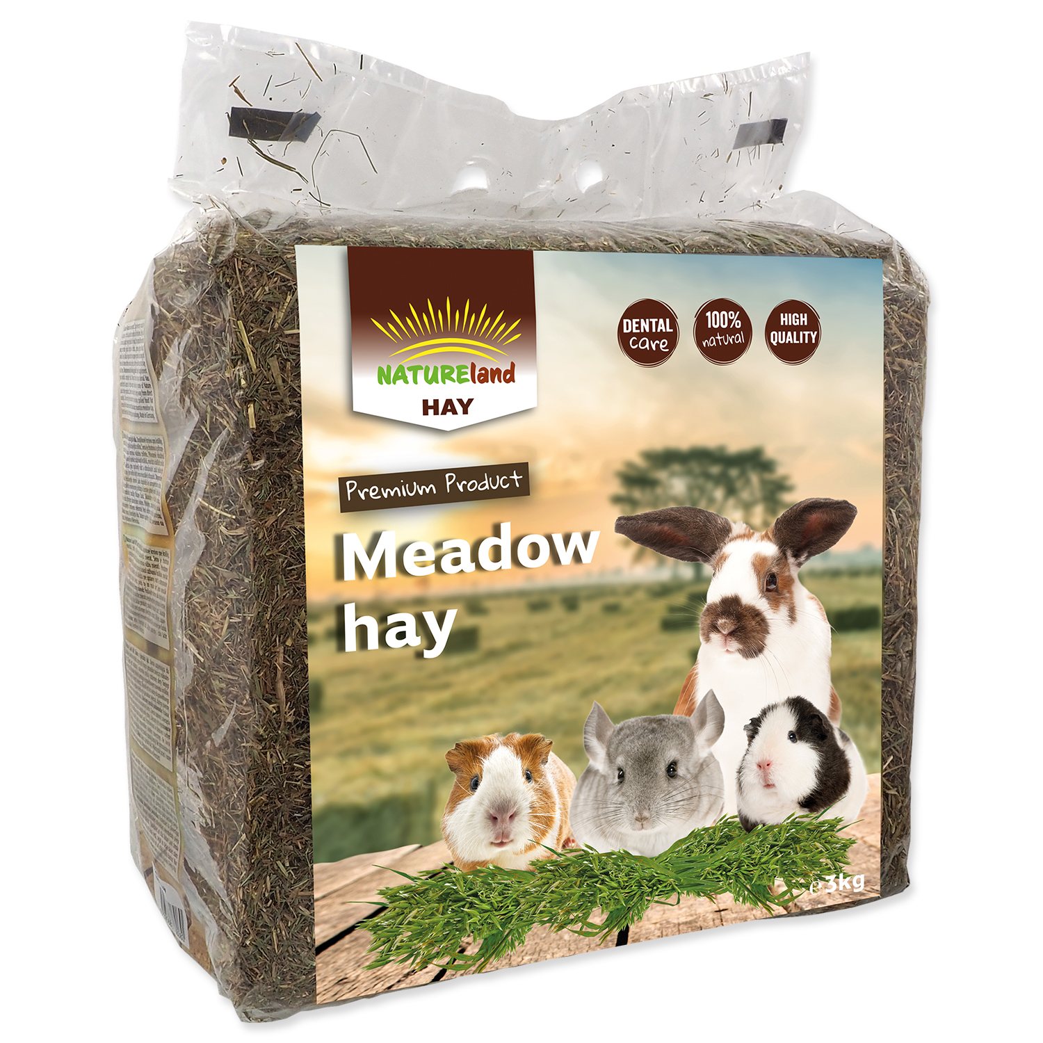 Seno Nature Land Hay z horských luk 3kg-KS