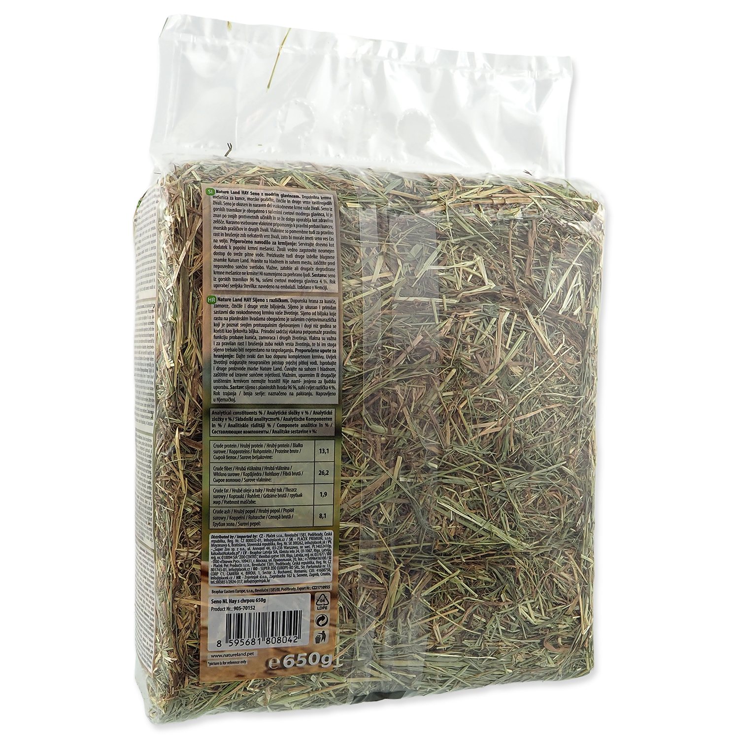Seno Nature Land Hay s chrpou 0,65kg-KS