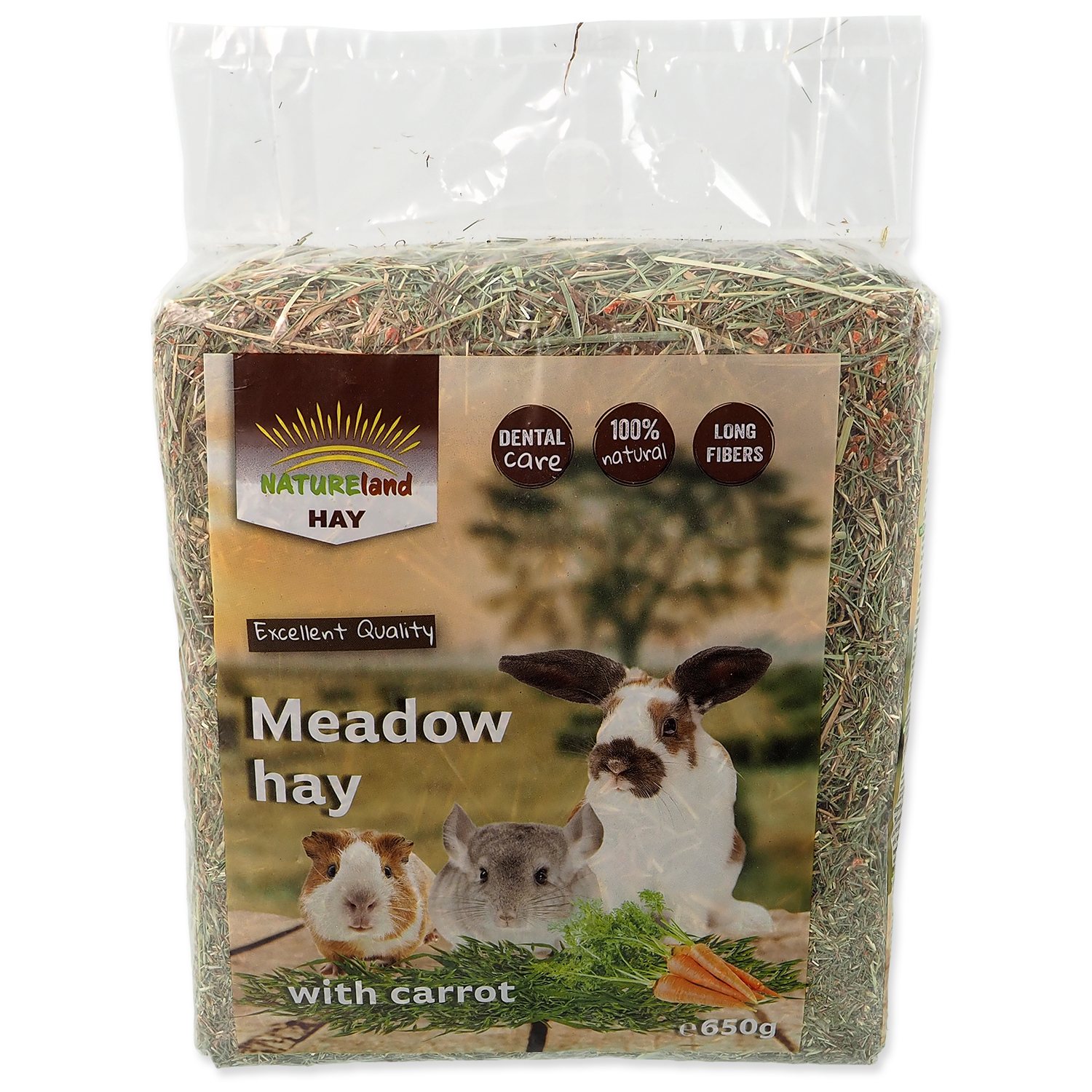 Seno Nature Land Hay s mrkví 0,65kg-KS