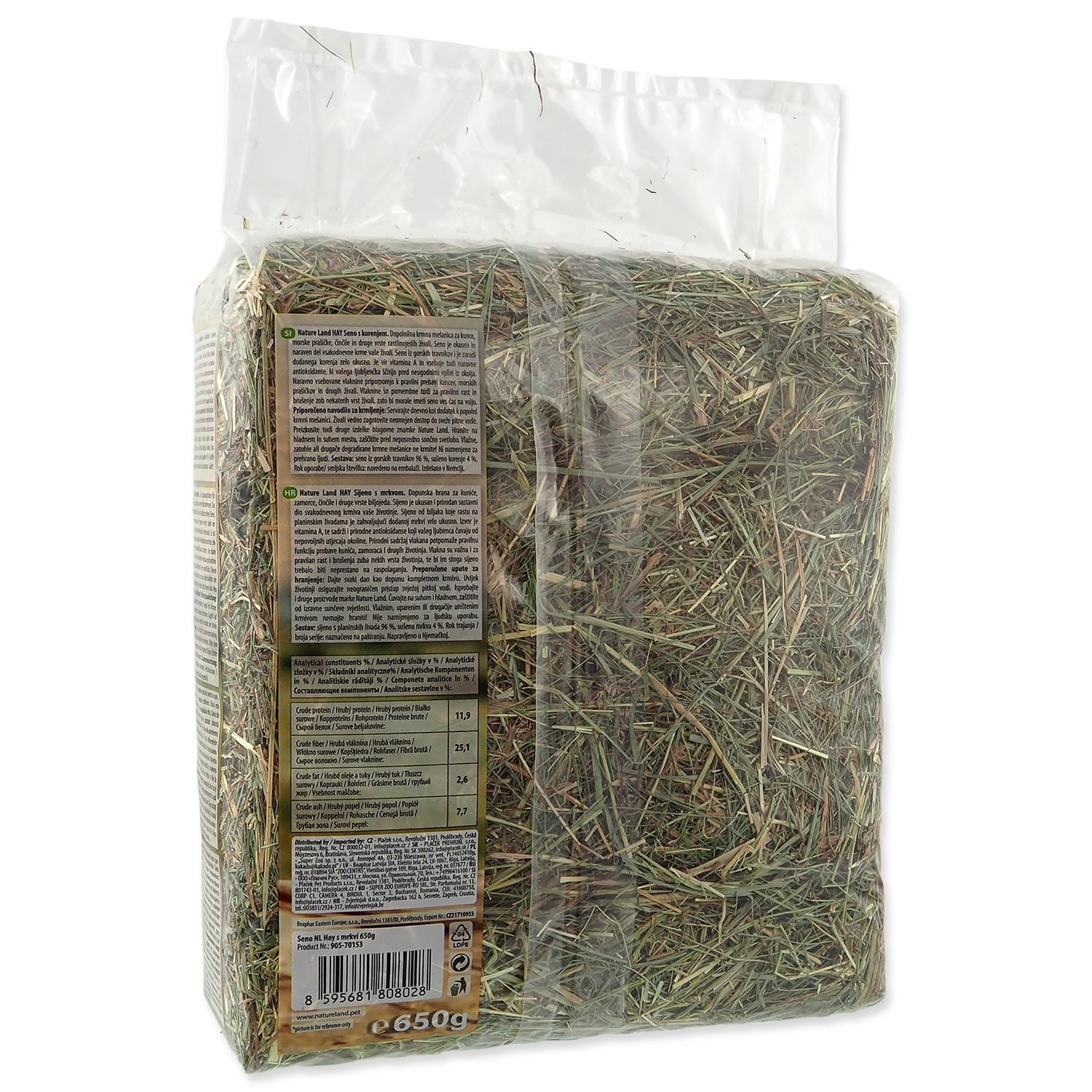 Seno Nature Land Hay s mrkví 0,65kg-KS