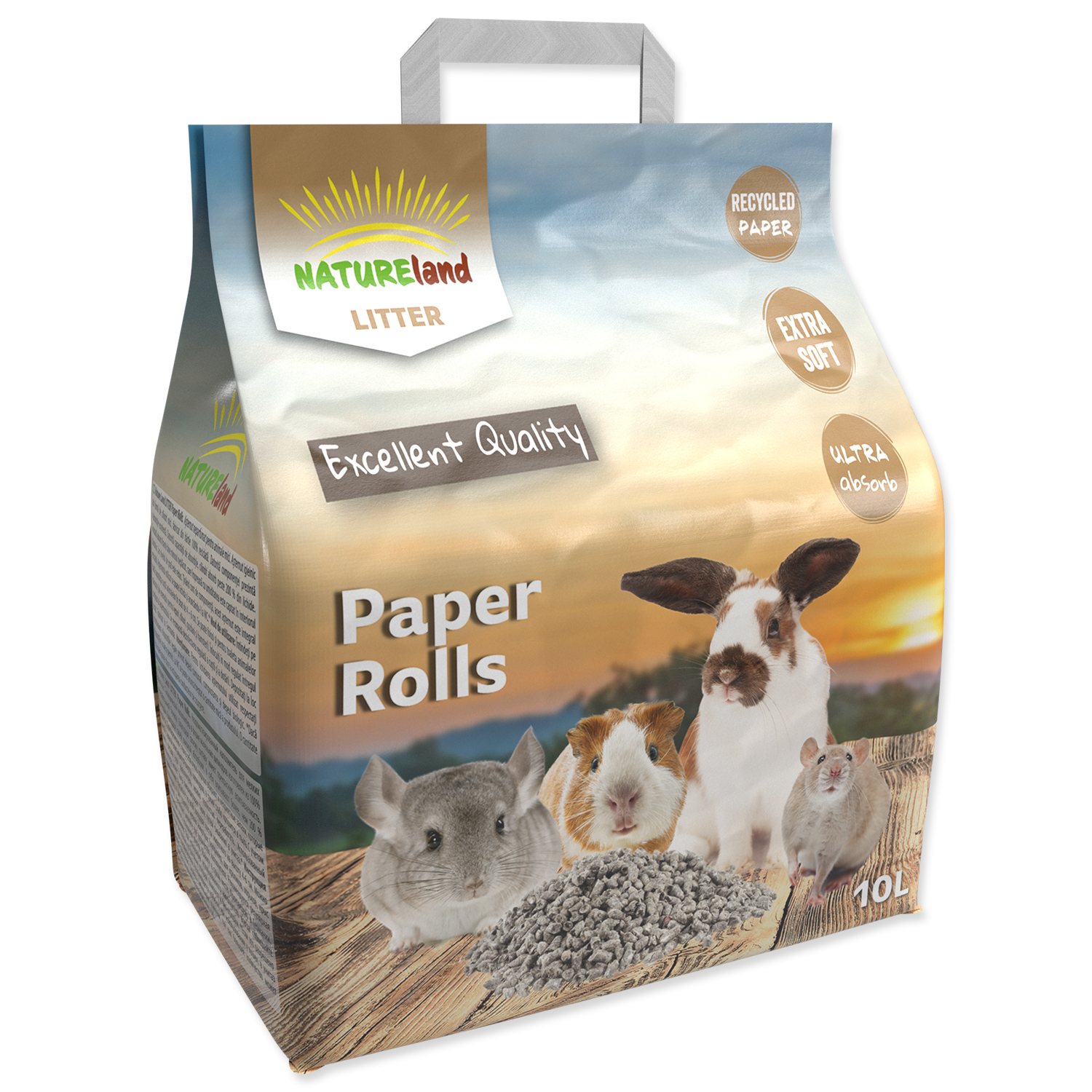 Podestýlka Nature Land Paper Rolls 10L-KS