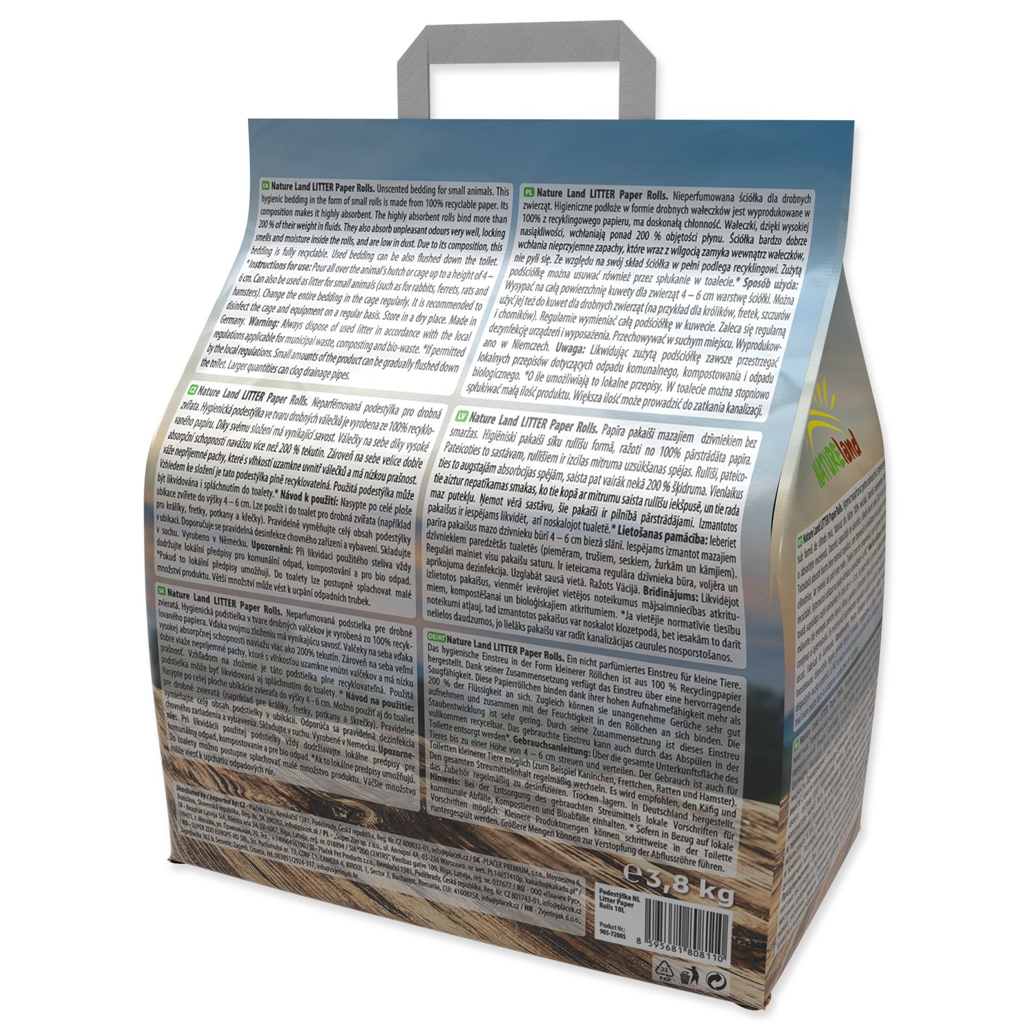 Podestýlka Nature Land Paper Rolls 10L-KS