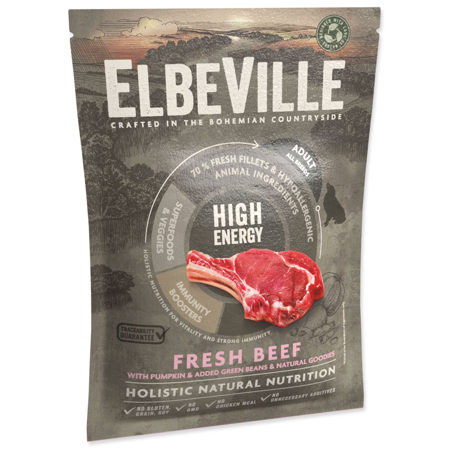 Vzorek ELBEVILLE Adult All Breeds Fresh Beef High Energy 100g-KS