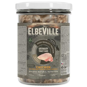 Sklenice Elbeville Dog Urinary Tract Care, kuřecí s přidanou petrželí, pampeliškou, šípkem 440ml-KS