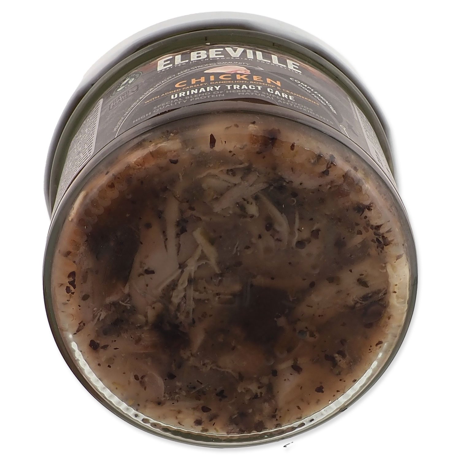 Sklenice Elbeville Dog Urinary Tract Care, kuřecí s přidanou petrželí, pampeliškou, šípkem 220ml-KS