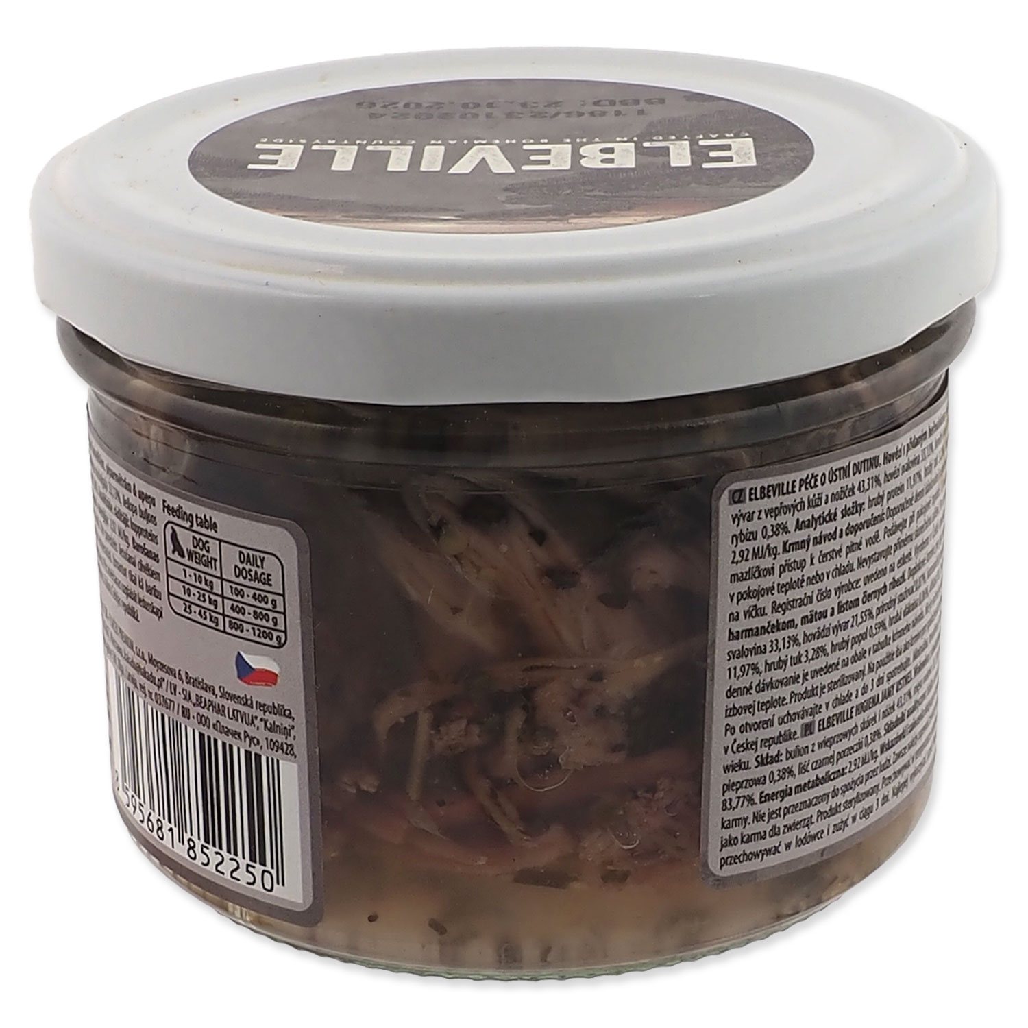 Sklenice Elbeville Dog Oral Cavity Care, hovězí s přidaným heřmánkem, mátou 220ml-KS