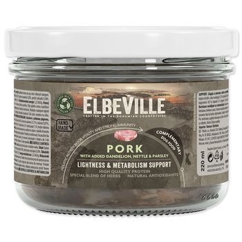 Sklenice Elbeville Dog Lightness & Metabolism Support, vepřové s přidanou smetánkou, 220ml-KS