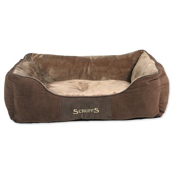 Scruffs Chester Box Bed čokoládový L 75x60cm-KS