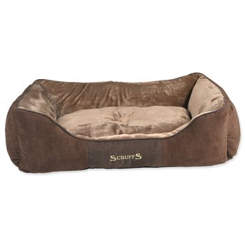 Pelech Scruffs Chester Box Bed čokoládový XL 90x70cm-KS