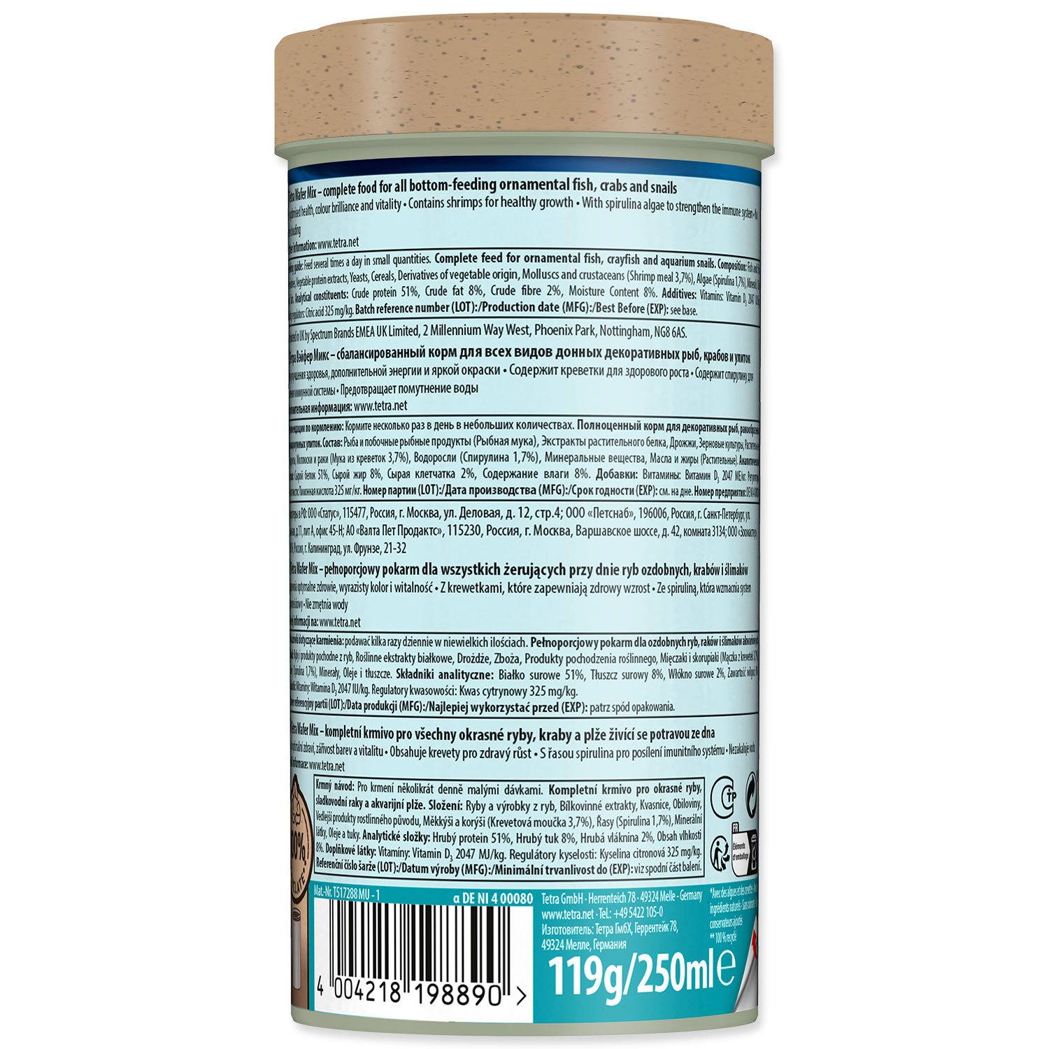 Krmivo Tetra Wafer Mix 250ml-KS