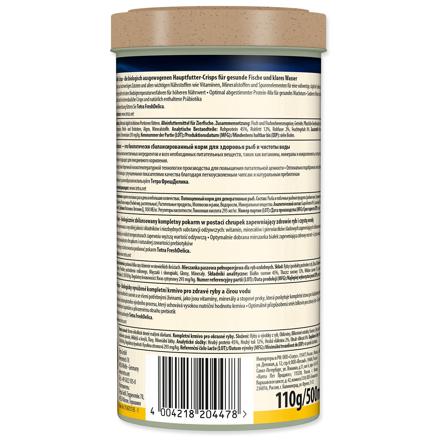 Krmivo Tetra Min Crisps 500ml-KS