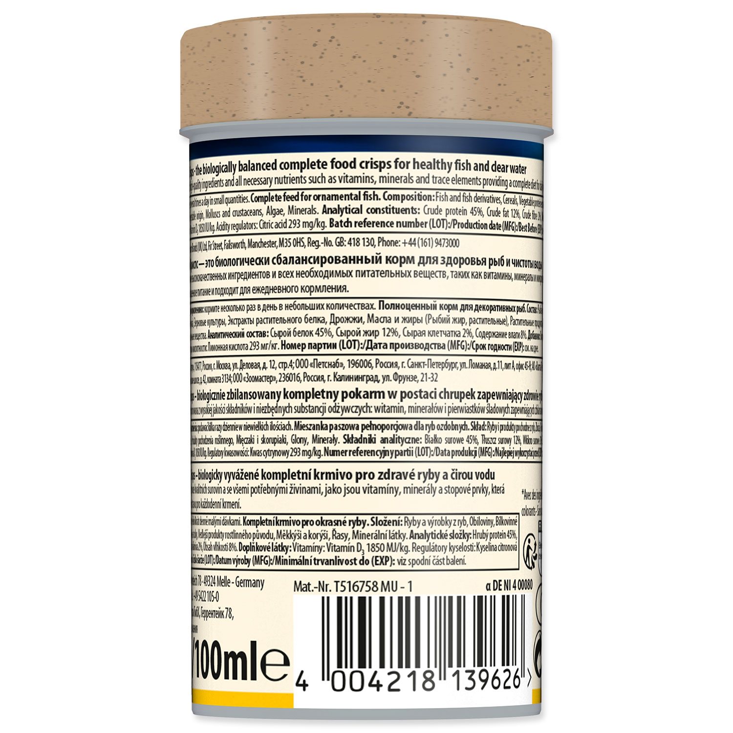 Krmivo Tetra Min Crisps 100ml