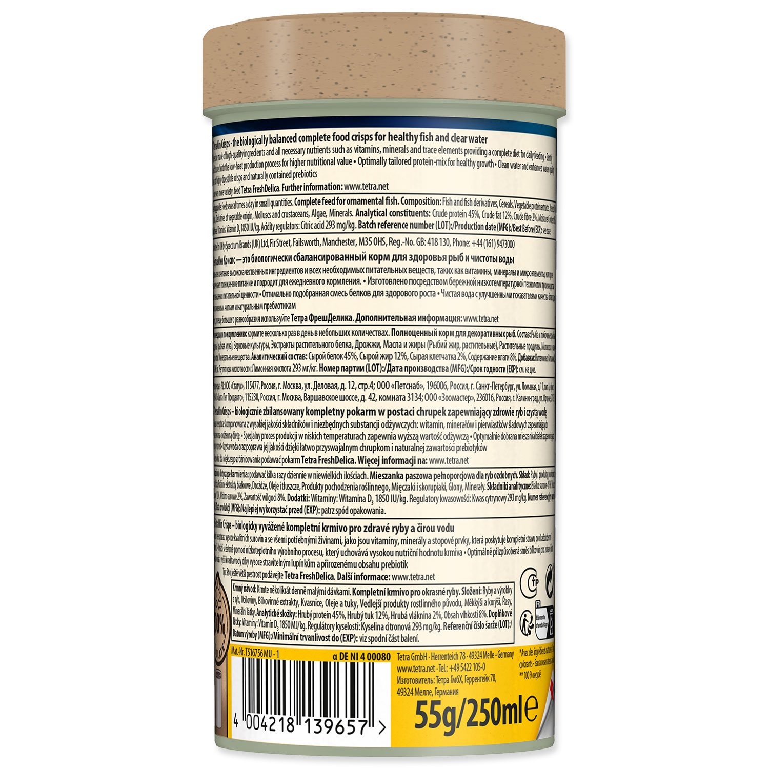 Krmivo Tetra Min Crisps 250ml-KS