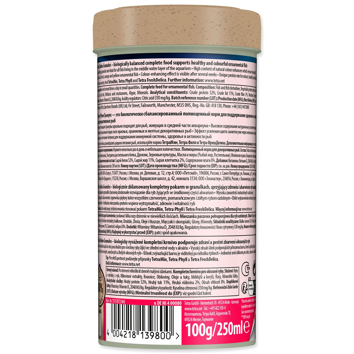Krmivo Tetra Rubin Granules 250ml-KS