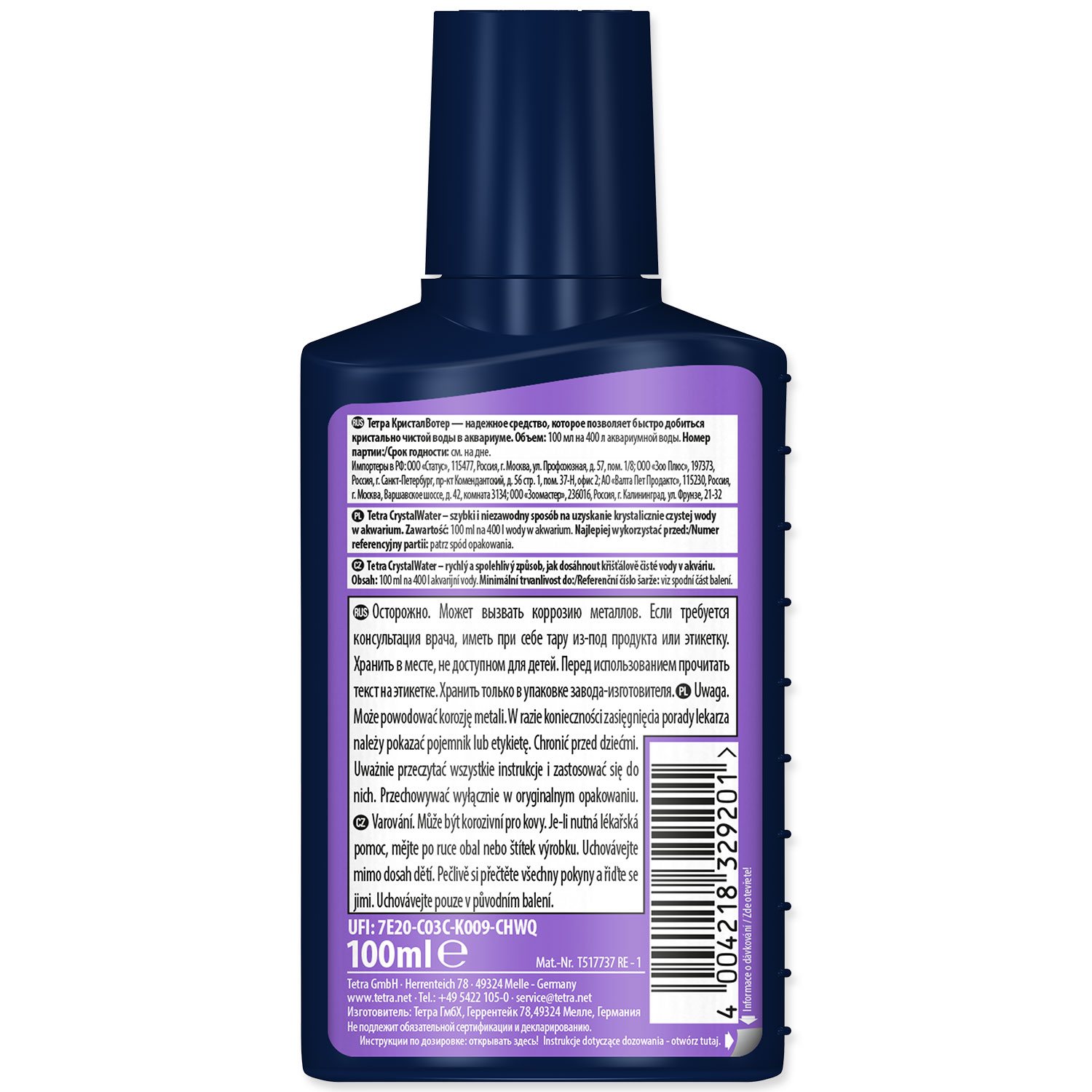 Přípravek Tetra Crystal Water 100ml-KS