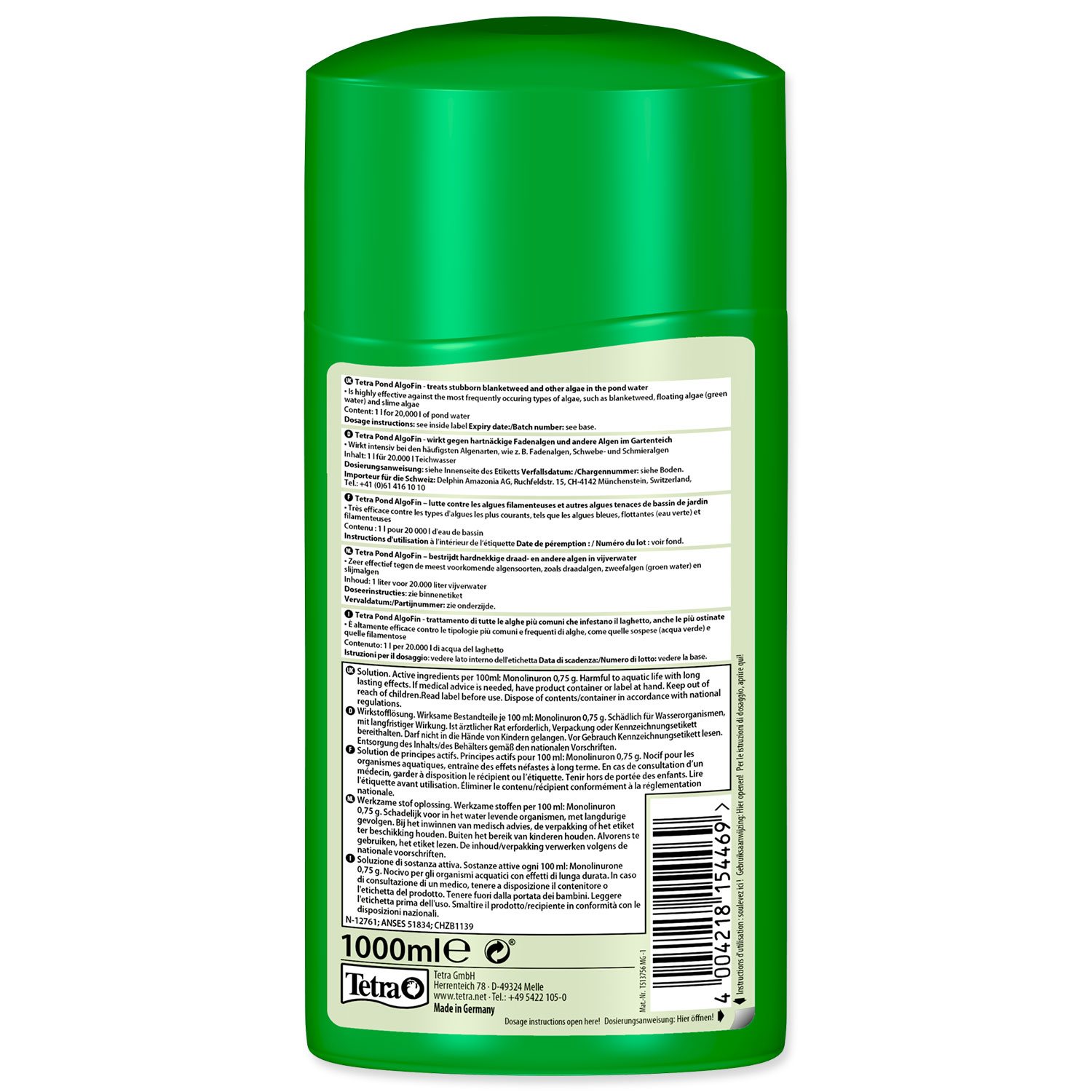 Přípravek Tetra Pond Algofin 1l