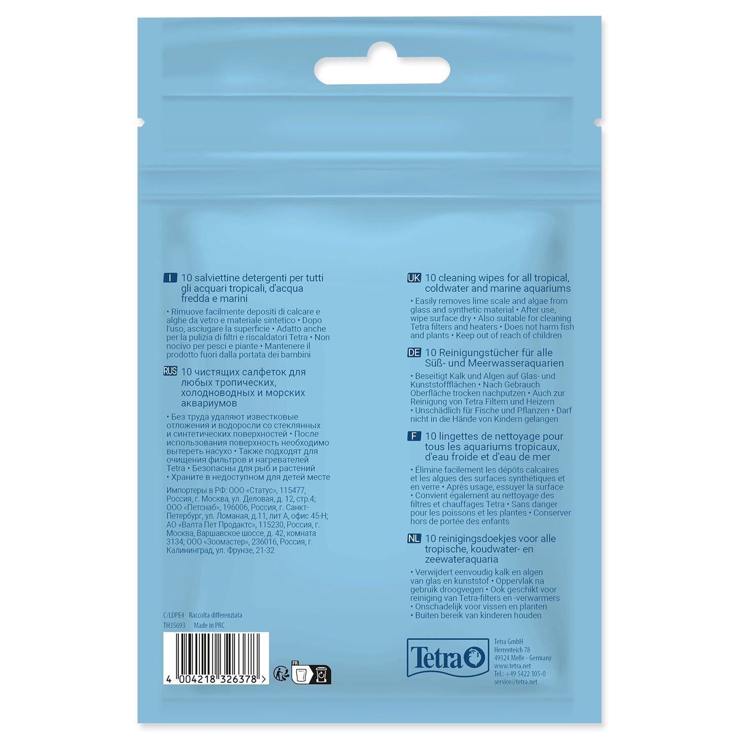 Ubrousky Tetra Easy Wipes 10ks-KS