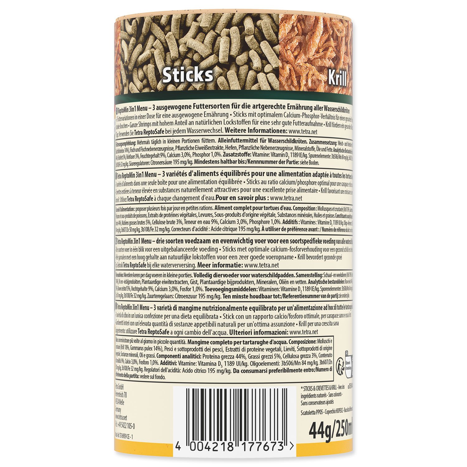 Krmivo Tetra Repto Min Menu 250ml-KS