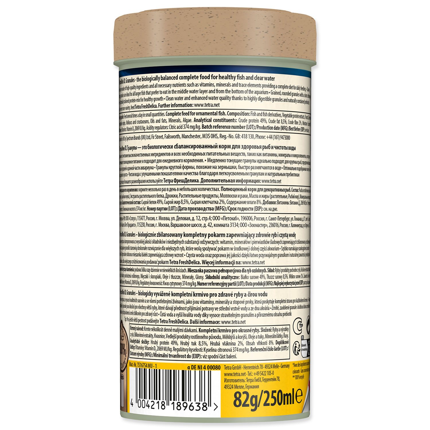 Krmivo Tetra Min XL Granules 250ml-KS