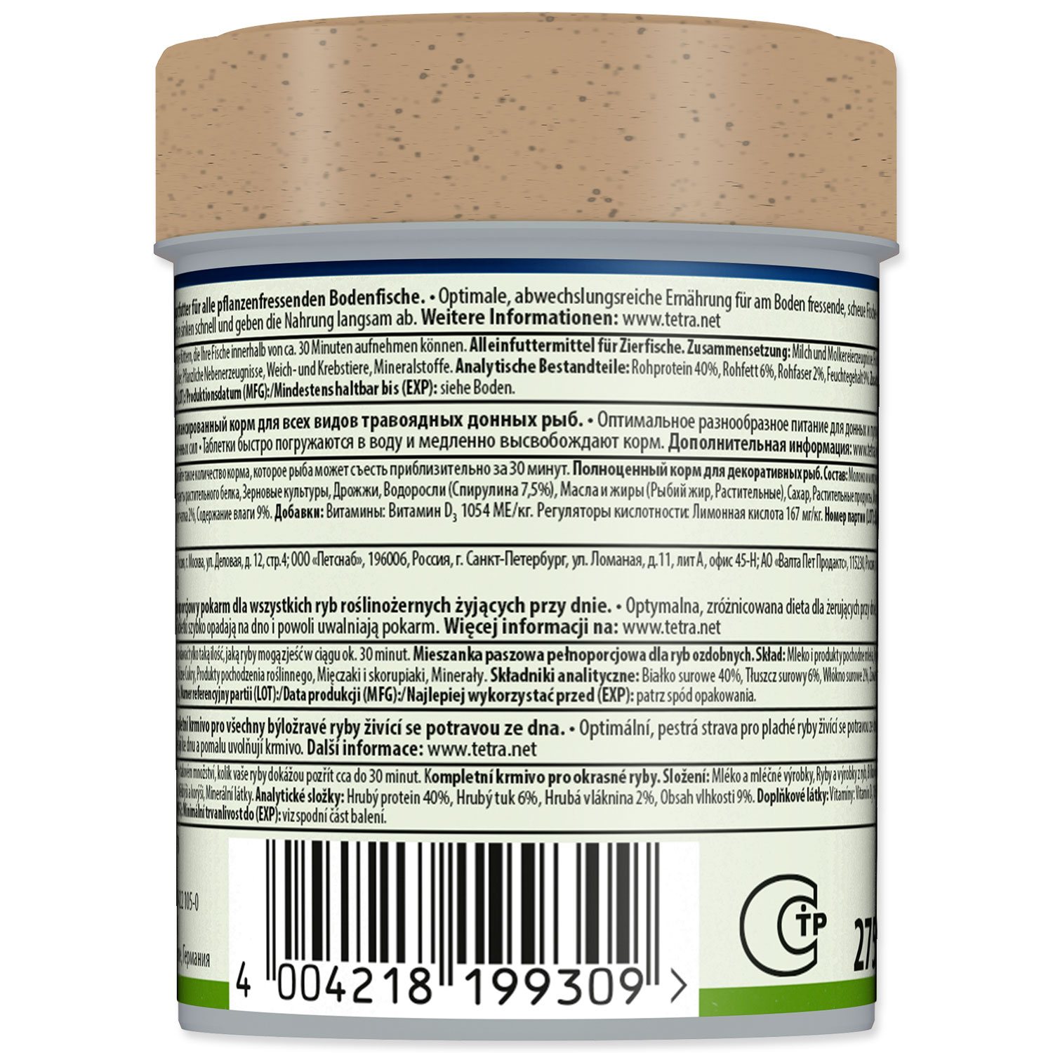 Krmivo Tetra Pleco Tablets 275 tbl.