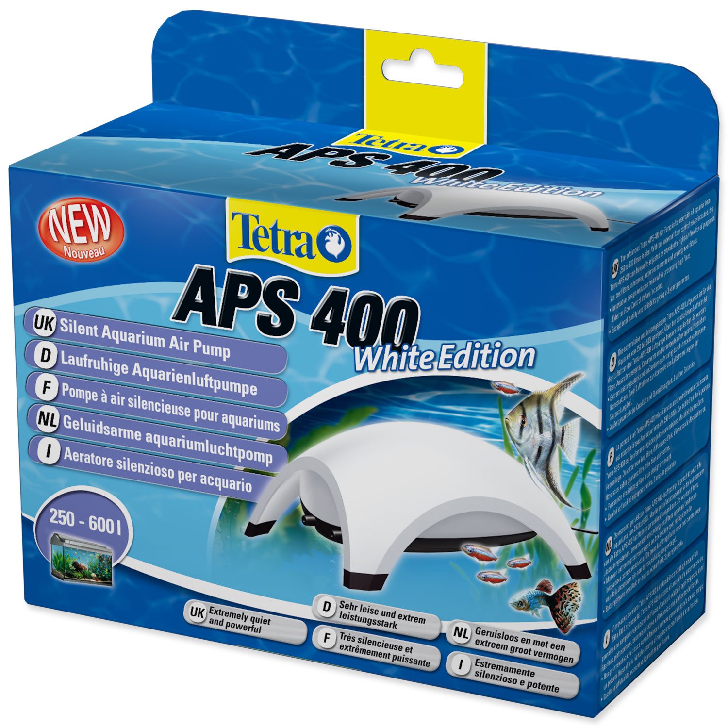 Kompresor Tetra APS bílý 400, 2x400l/hx4,5W-KS
