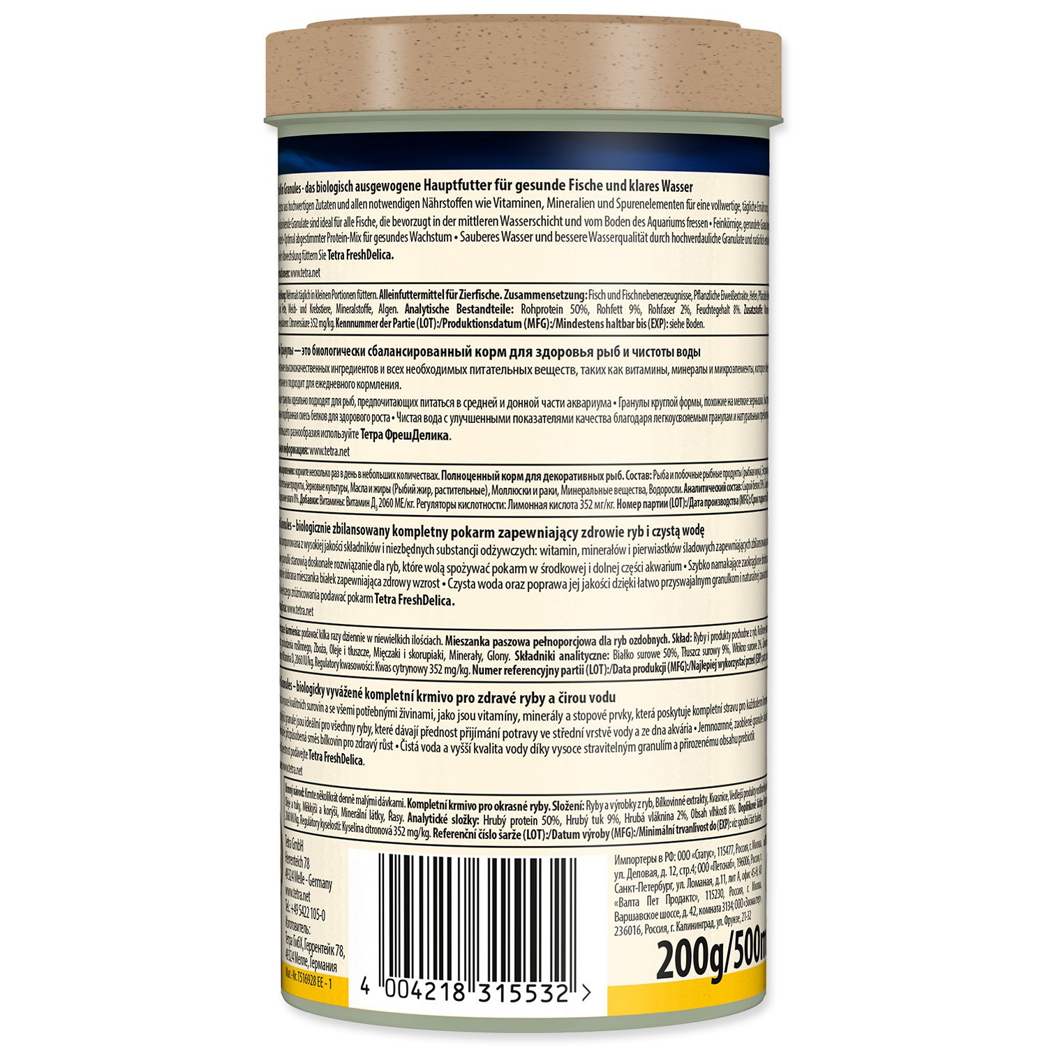 Krmivo Tetra Min Granules 500ml-KS