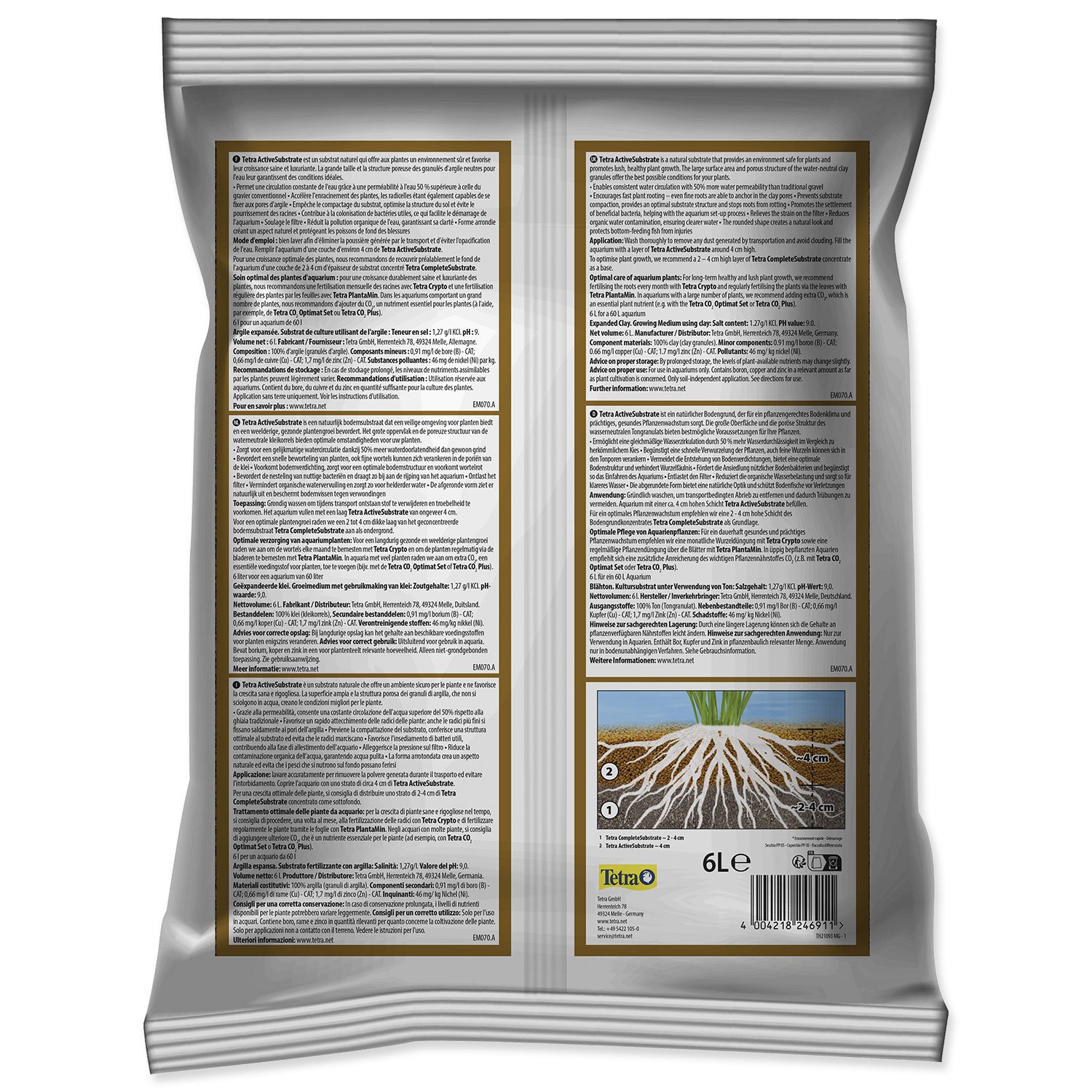 Substrát Tetra Active 6l