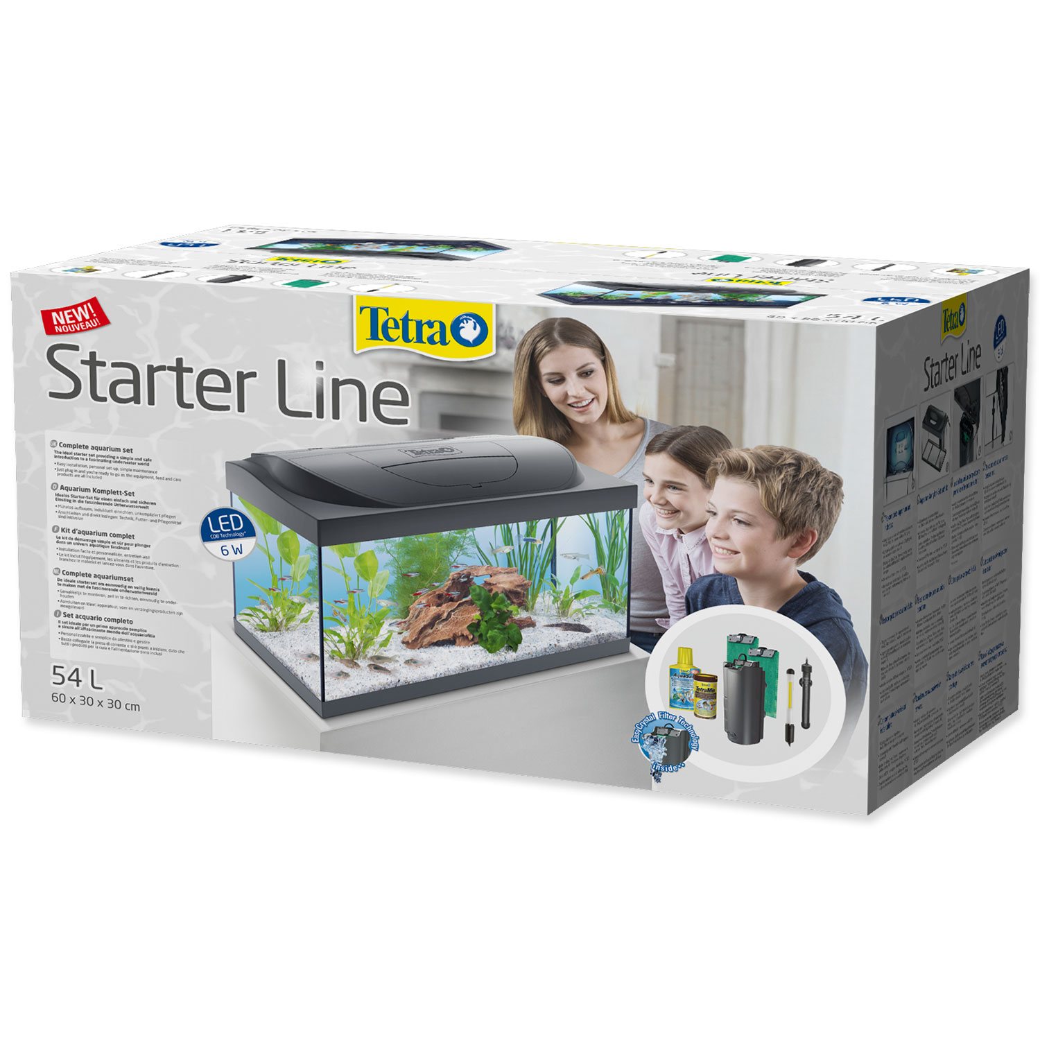 Akvarijní set Tetra Starter Line LED 60x30x30cm 54l-KS